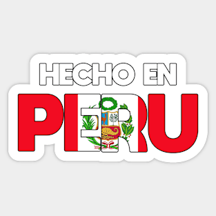 Peru - Flag (Hecho en) _012 Sticker